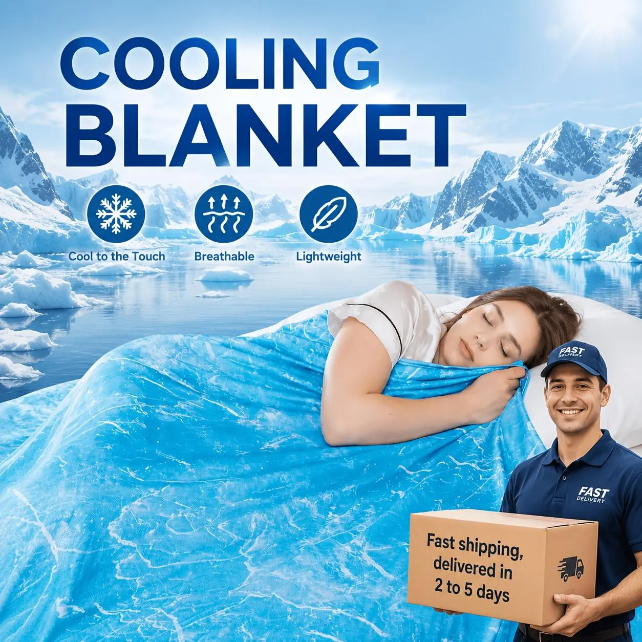 ORHOPUI Cooling Blanket for Hot Sleepers And Night Sweats Dual Layer Double Sided Cool Touch Lightweight Breathable Thin Summer Blanket for Bed Sofa AC Room Travel