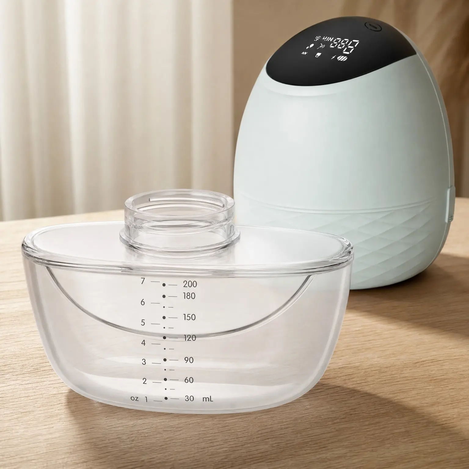 Leak Proof Milk Bottle Storage Container - 7 oz - Compatible with Wearable Breast Pumps for Breastfeeding and Nursing Mothers (Pump Not Included)(Gift)