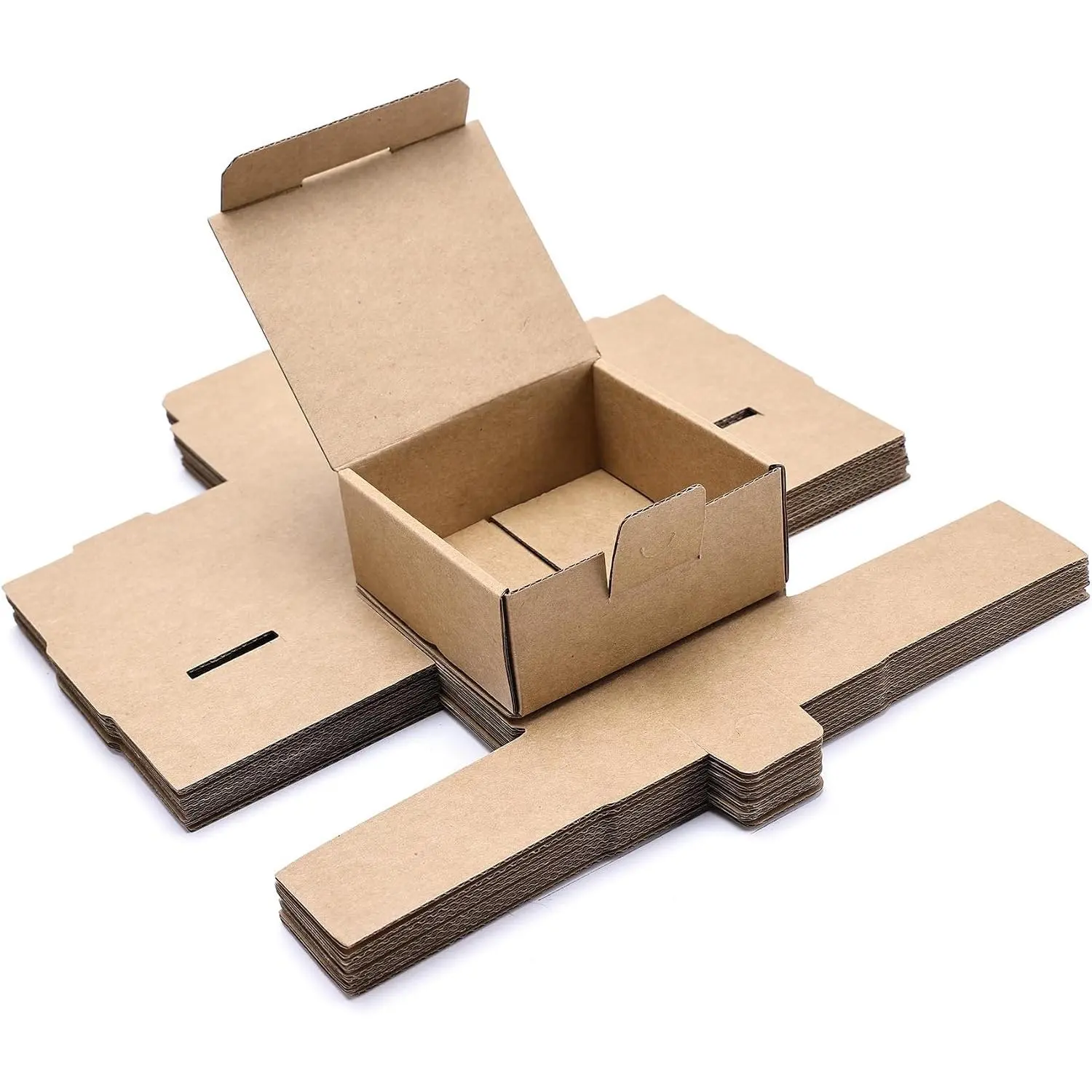 3.5x3.3x1.6 Brown Shipping Boxes 10 Pack for Mailing Storing  Packaging |  brown mailer boxes feature triple-layer corrugated board, quick tab closure and suit  goods and small gifts.