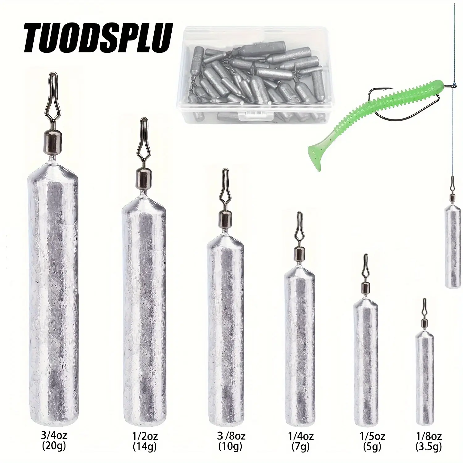 Fishing Lead Weights Set, 30pcs/set Fishing Lead Weights with Storage Box, Fishing Accessories for Saltwater & Freshwater Fishing, Fishing Equipment