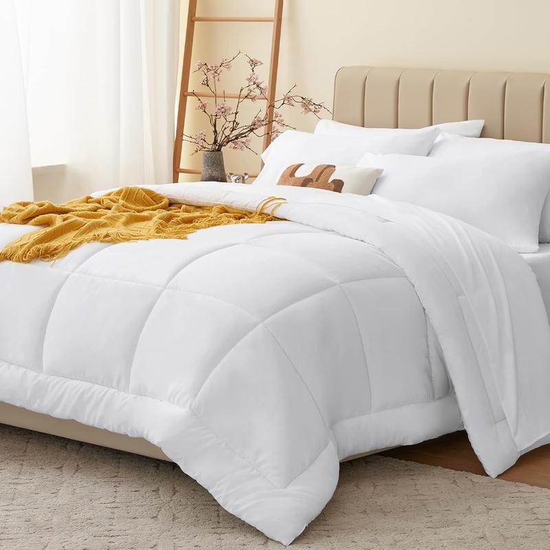 Nordic Style Bedding Set, Full Size Quilt Cover & Pillowcases, All-Season Polyester Fiber Comforter, Soft & Durable Fabric, Soft Bedding Sets