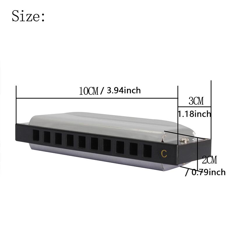 10 hole blues harmonica full scale blues CG key 20 tune harmonica beginner