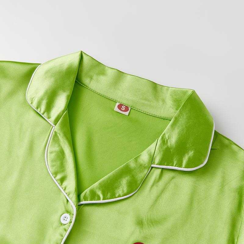 Valentines Day Dad Mommy and Me Pajamas Matching Sets Long Sleeve Lapel V Neck Button Down Tops and Elastic Waist Pants Loungewear Dress Cosplay Clothes Pajamas Set