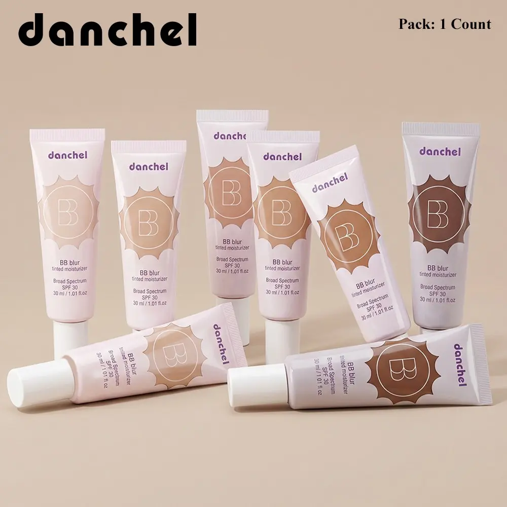 danchel Blurring Matte Tinted Moisturizer BB Cream, Flawless Natural Finish, Broad Spectrum SPF30 Sun Protection, Medium Buildable Coverage, Blurs Pores & Smooths Skin Texture, Multiple Shades Available