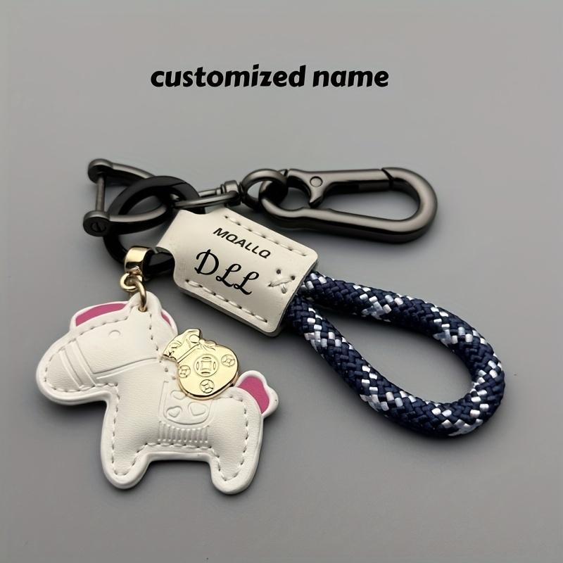 Custom Keychain with a Faux Leather Car Pendant, Easy And Stylish, Suitable for Both Men And Women