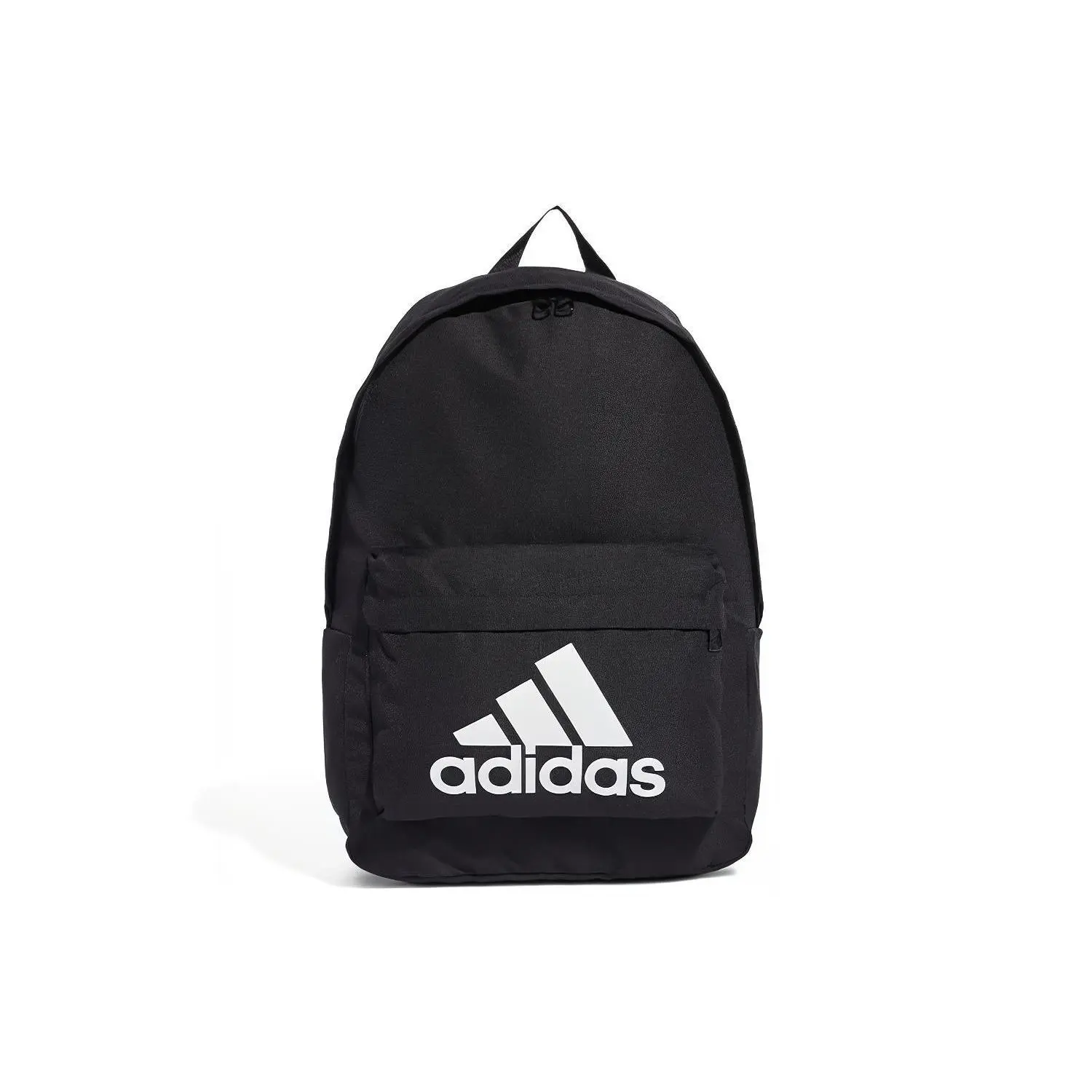 Adidas Classic Logo Polyester Backpack for Men and Women, Unisex Style in Solid Black