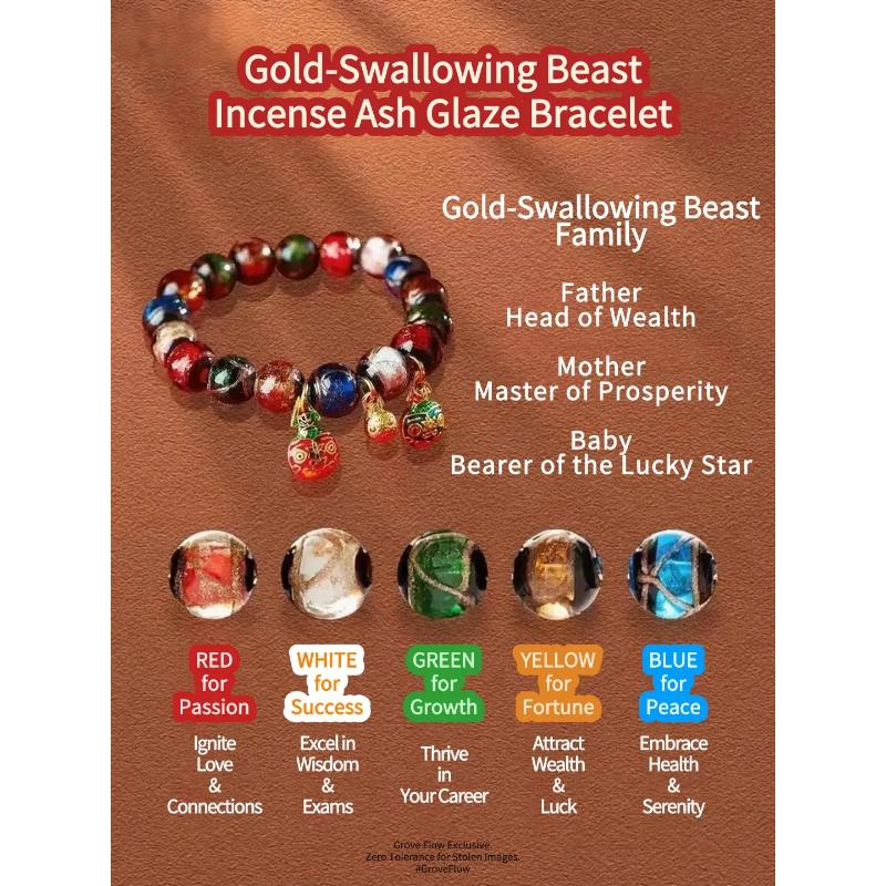 Temple Sacred Incense Ash Bracelet & Chinese Feng Shui.