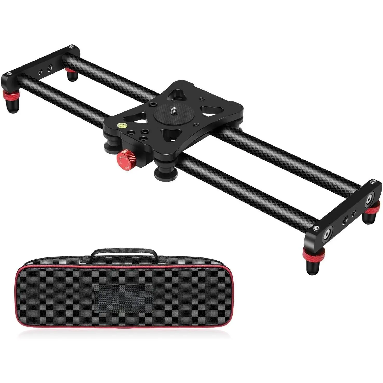 Camera Slider 16"/40 cm Adjustable Carbon Fiber Camera  Track | Video Stabilizer Rail Slider Mount for Camera DSLR Video Movie Photography Camcorder Stabili & Phone, Black