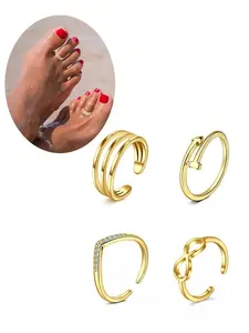 Adjustable Toe Ring, Band Toe Ring, Fashionable Toe Ring for Women & Girls, Casual Jewelry for Party, Daily Clothing Decor, Trendy All-match & Exquisite Jewelry for Birthday Gift, Fashion Body Jewelry
