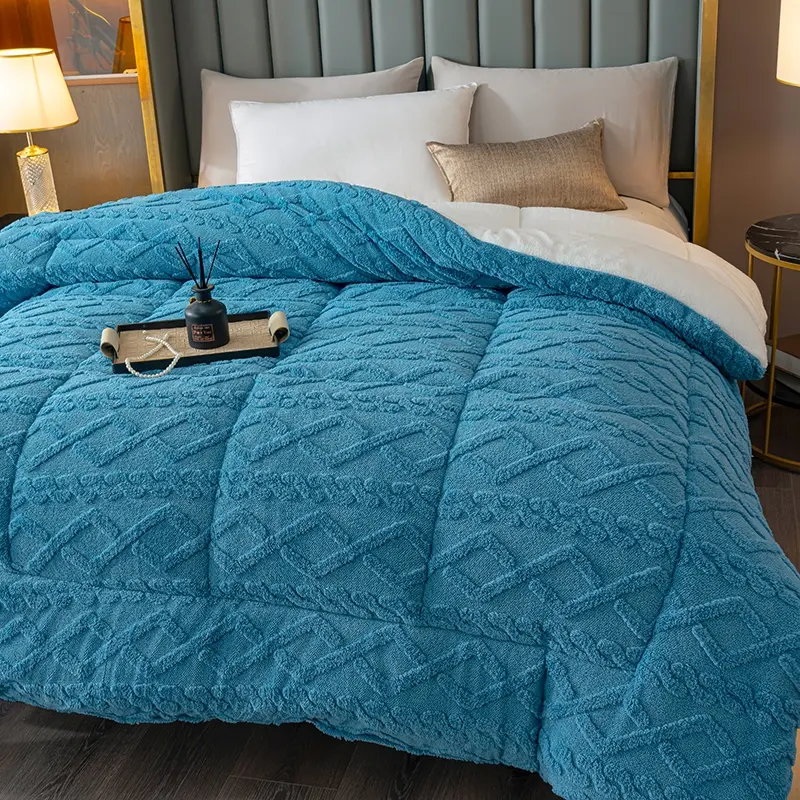 Must-have for Cold Winter, No More Cold Bed, Double-sided Ultra Soft Warm Milk Velvet & Lamb Wool, Instant Warm Touch Duvet