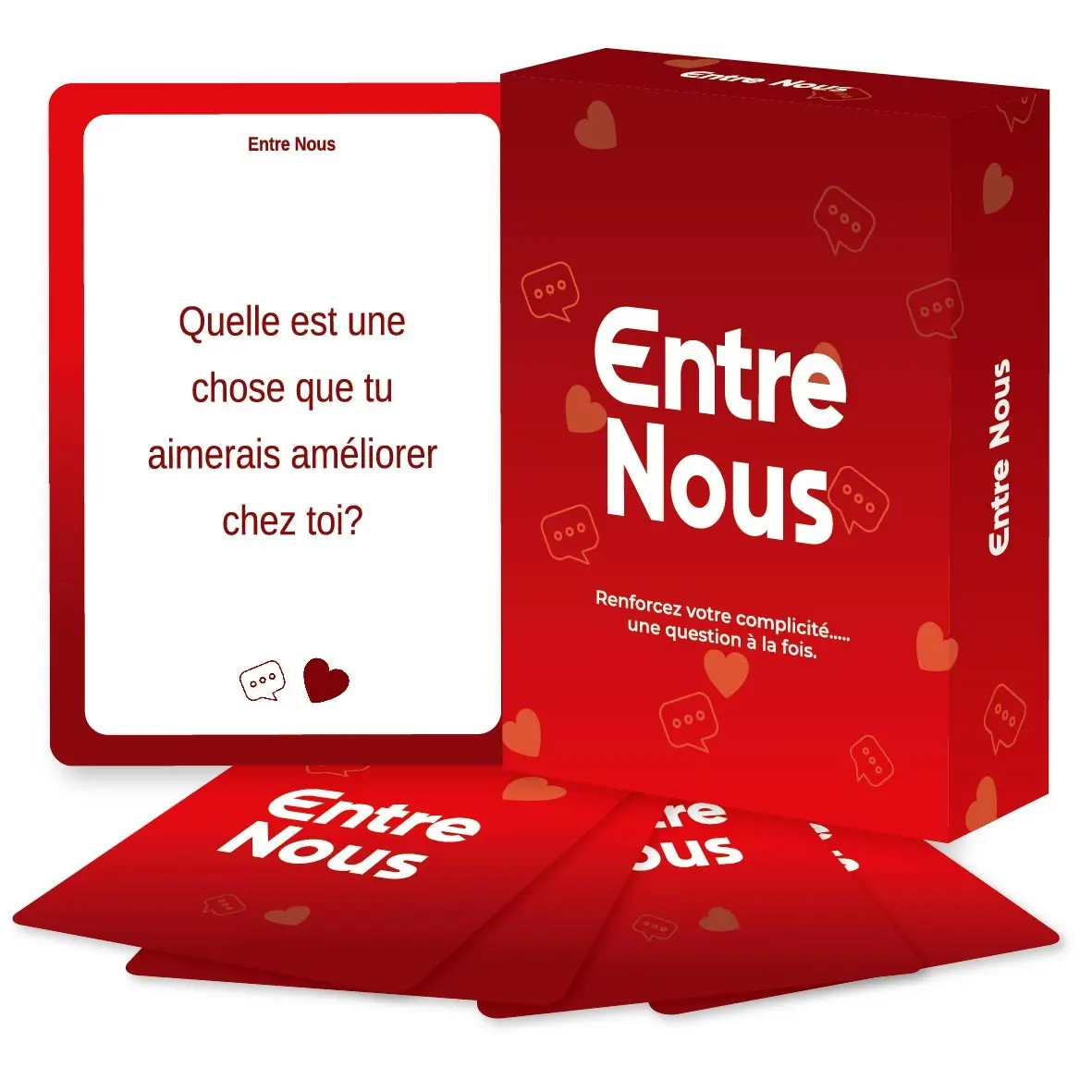 Entre Nous French Couple Intimate Conversation Question Cards, Romantic Date Night Game, Relationship Building Tabletop Activity