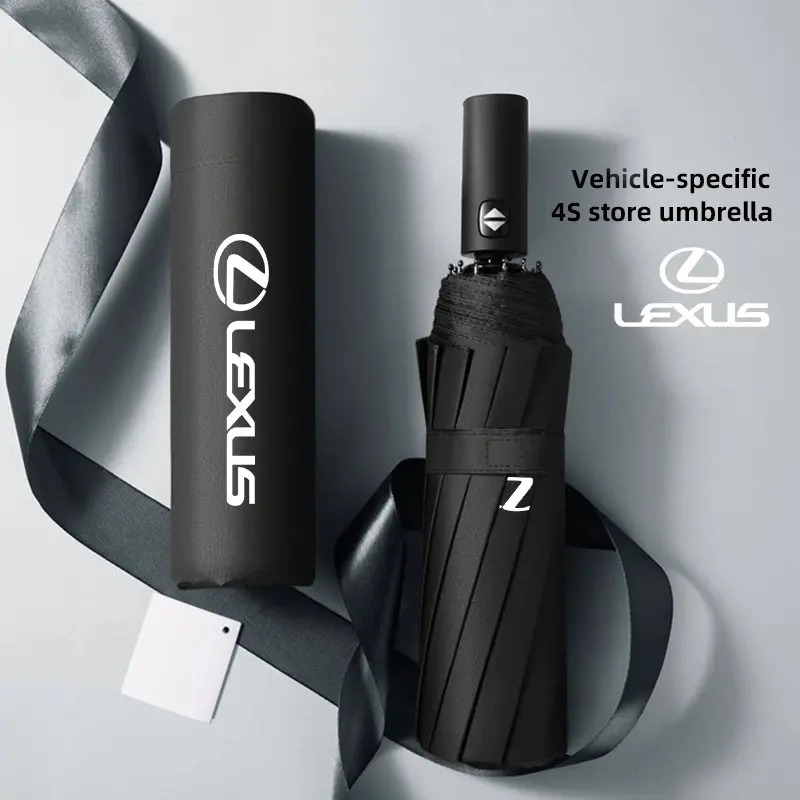 Car Automatic Folding Windproof Sunshade Umbrella For Lexus F-SPORT ES RX NX LS UX LM LX GX LC RZ IS CT GS RC HS SC TX LBX IS300 RX350 LS500 LX600 NX260 CT200