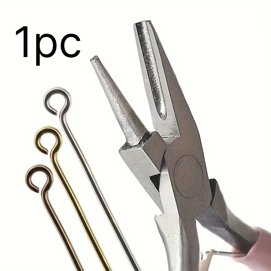 4.5 inch Half Round Concave Mini Precision Shaping Pliers for DIY Jewelry Making, Wire Winding and Bending Tool