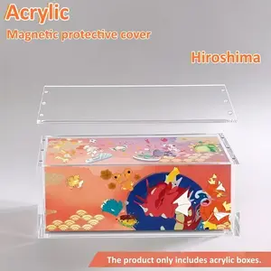 Strong Magnetic Acrylic Protective Case Suitable for Japan Version Tohoku/ Hiroshima/ Fukuoka (Kanazawa Anniversary Special Box) Dedicated Display Case 8mm Thickening