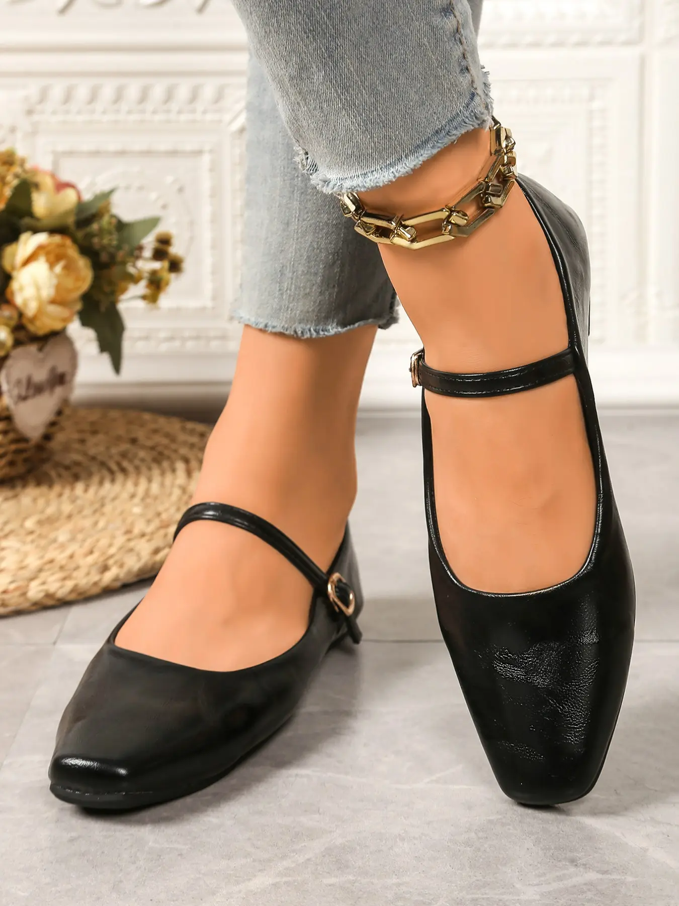 Soft PU Leather Flat Shoes, Casual Plain Design, Above Ankle Height, All Seasons Wear, & Colors, Versatile Basic Footwear