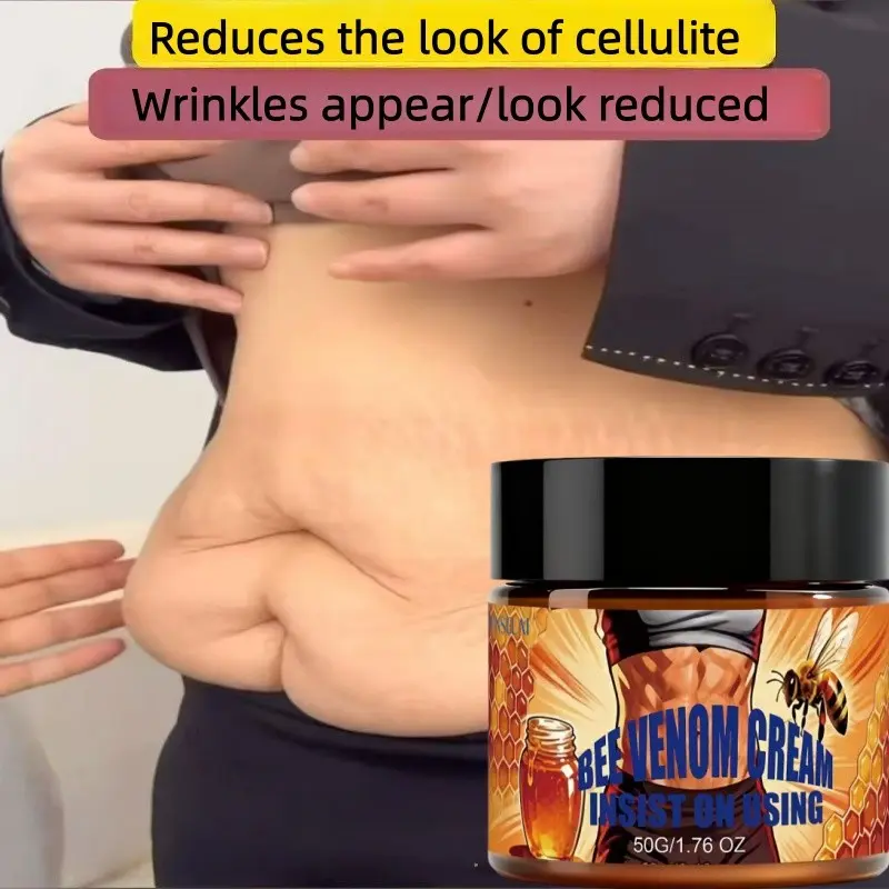 Tightening Bee Venom Abdominal Cream, Firming Belly Cream, Body Shaping Cream, Moisturizing & Lifting, Natural Ingredients, Lightweight Texture, for All Skin Types