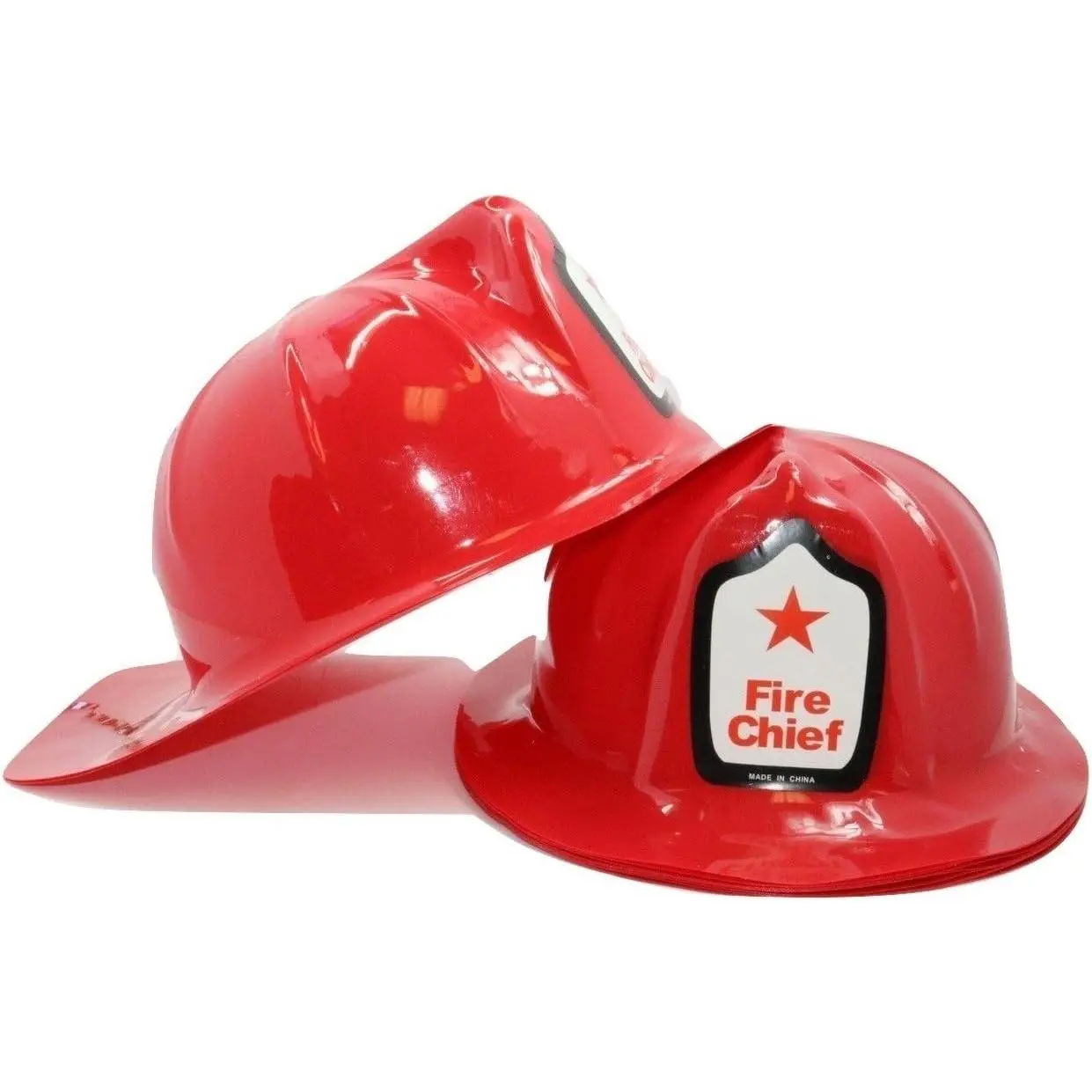 12 Pack Adult Size Firefighter Chief Hats - Fireman Helmets(Gift)