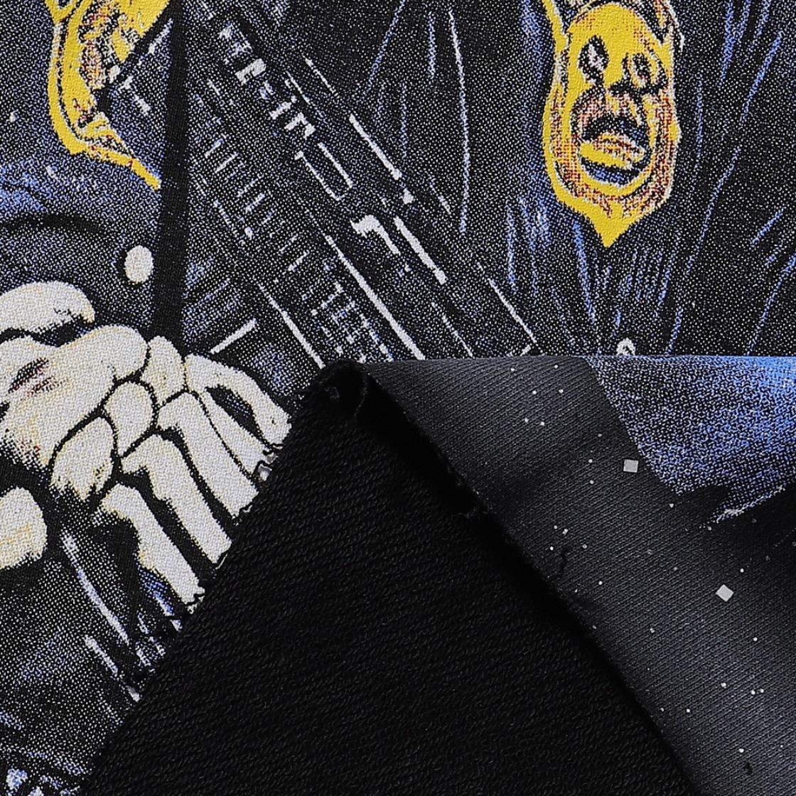 Best Quality Washed Gray Full Rhinestone Bling T-Shirt, Unisex F-Terry Cropped Tee, BKYS Skull Print High Street Hip Hop Rock Retro Y2K Vintage Streetwear, Sparkle Diamond Graphic Casual Short Sleeve Tops for Men Women