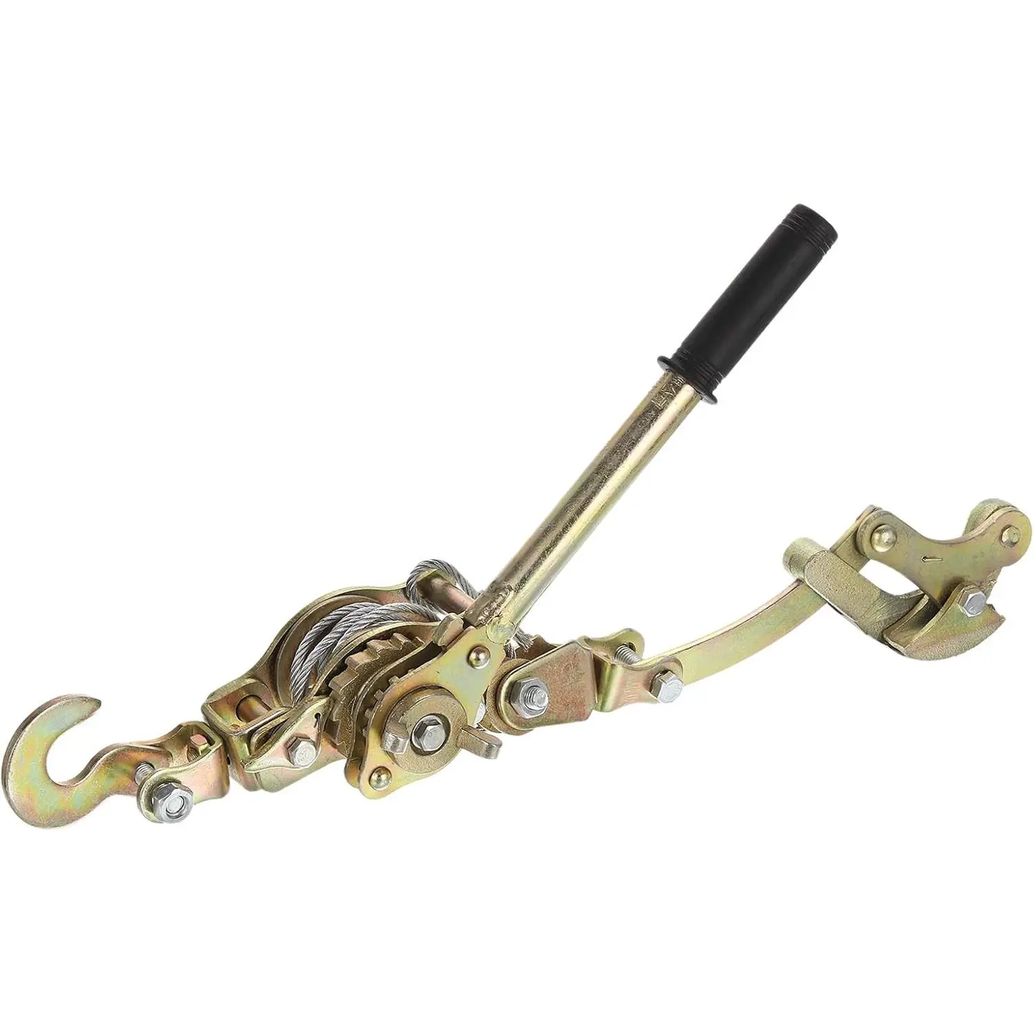 Heavy Duty Ratchet Double Hook Cable Tensioner Hand Power Puller for Wire Tightening, Ideal for Farmers & Builders, Farm Fencing & Construction Projects