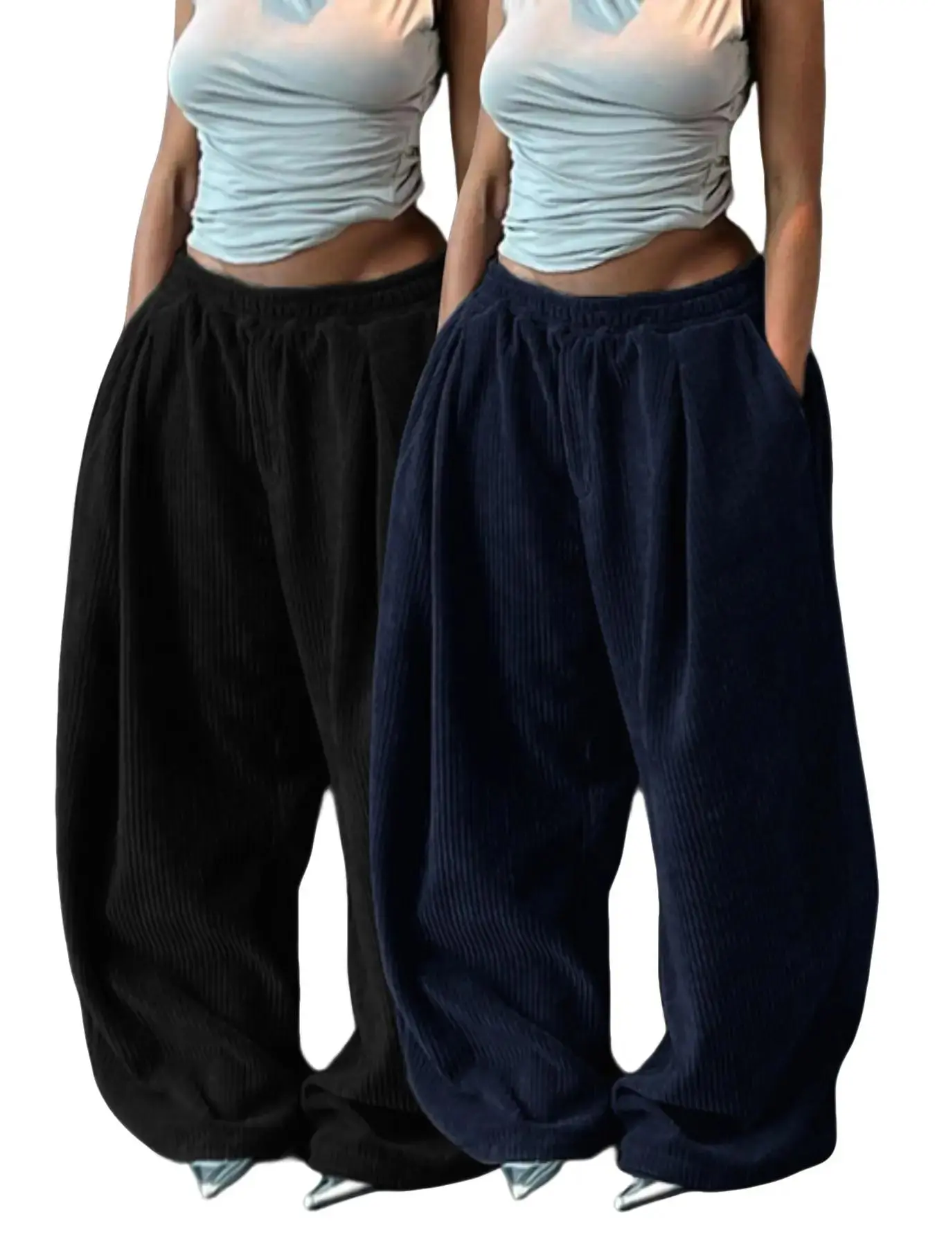 Black*1 pc+Navy Blue*1 pc