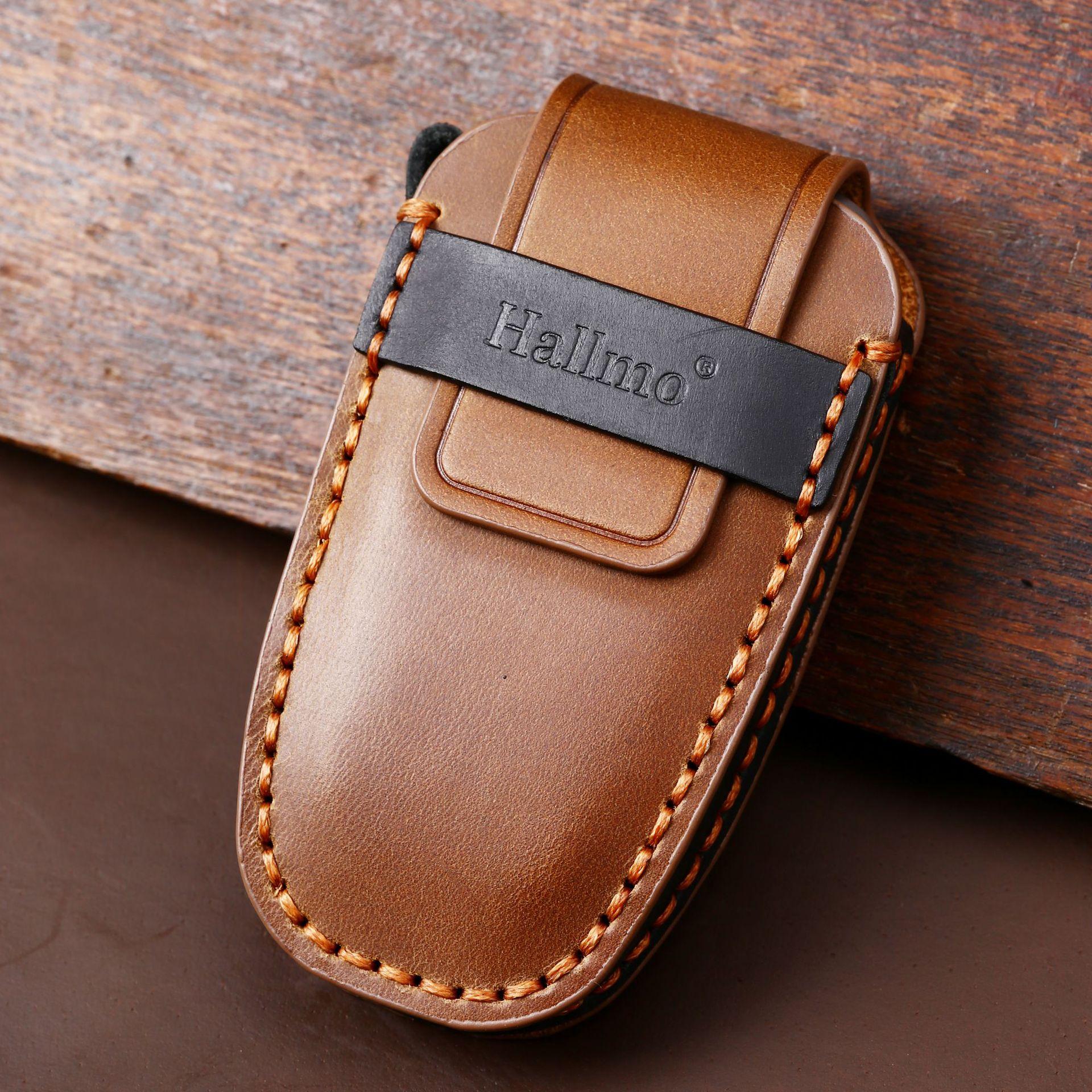 Genuine leather handmade key case suitable for Ford key case Ford F-150 Raptor pickup truck car key case