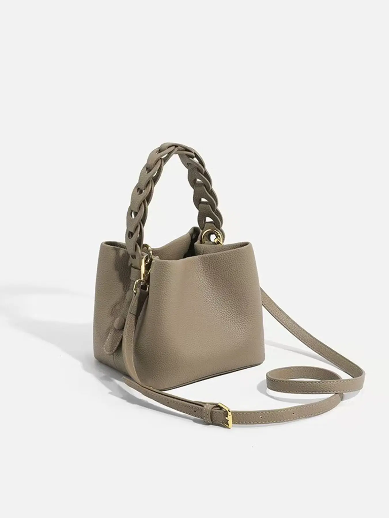 New Women's Crossbody Purse Bag, Fashionable Handbag, High-End Stylish Bucket Bag, Simple Large Capacity Commute Shoulder Bag, Trendy