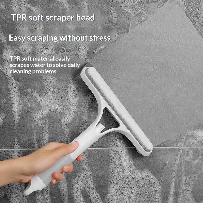 3-in-1 Window Cleaner, Squeegee Scrubber Spray Tool| Streak-Free Cleaning for Windows, Mirrors, Car Windshields| Lightweight & Easy to Use​