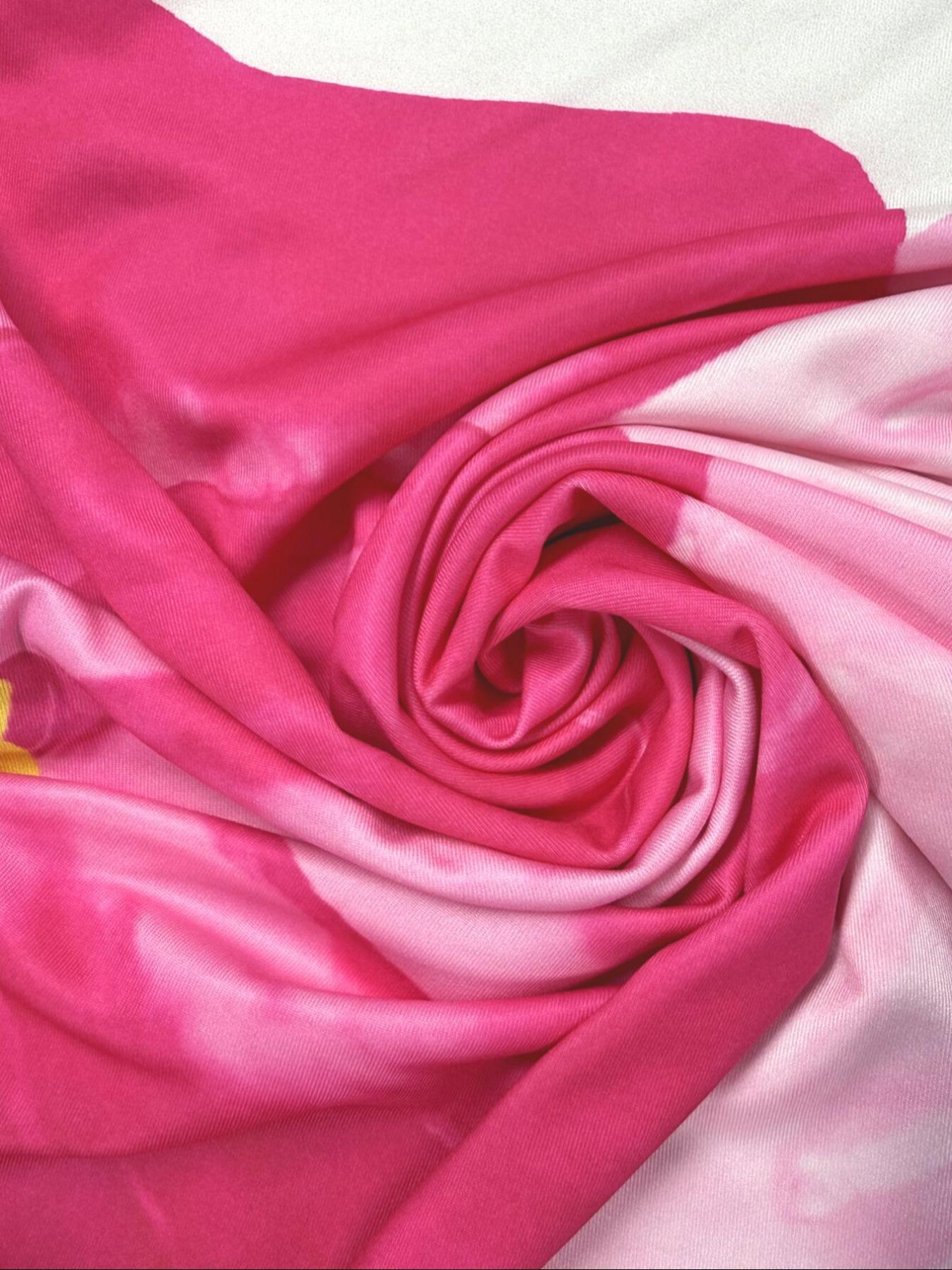 Women's Floral Print Strapless Bodycon Dress, Elegant Party Dress, Sexy High-Low Hem, Elastic Polyester Blend, Perfect for Valentine's Day, Parties, Weddings