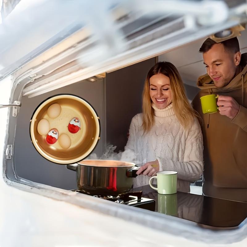 Egg Timer and Egg Holder, Kitchen Fun Soft Boiled and Hard Boiled Egg Timer in or Random Colors, Easy to Read for Perfect Cooking