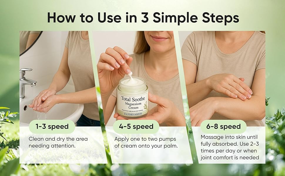 TotalRelief Magnesium Cream - Joint Relief Cream with Mineral Delivery Formula, MSM & Arnica – Fast Absorbing, Non-Greasy Topical for Everyday Joint & Muscle Comfort