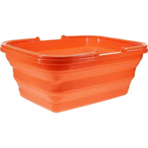 Foldable sink, equipped with a washbasin, suitable for washing dishes and washing up during camping, hiking, and at home| Camping kitchen equipment