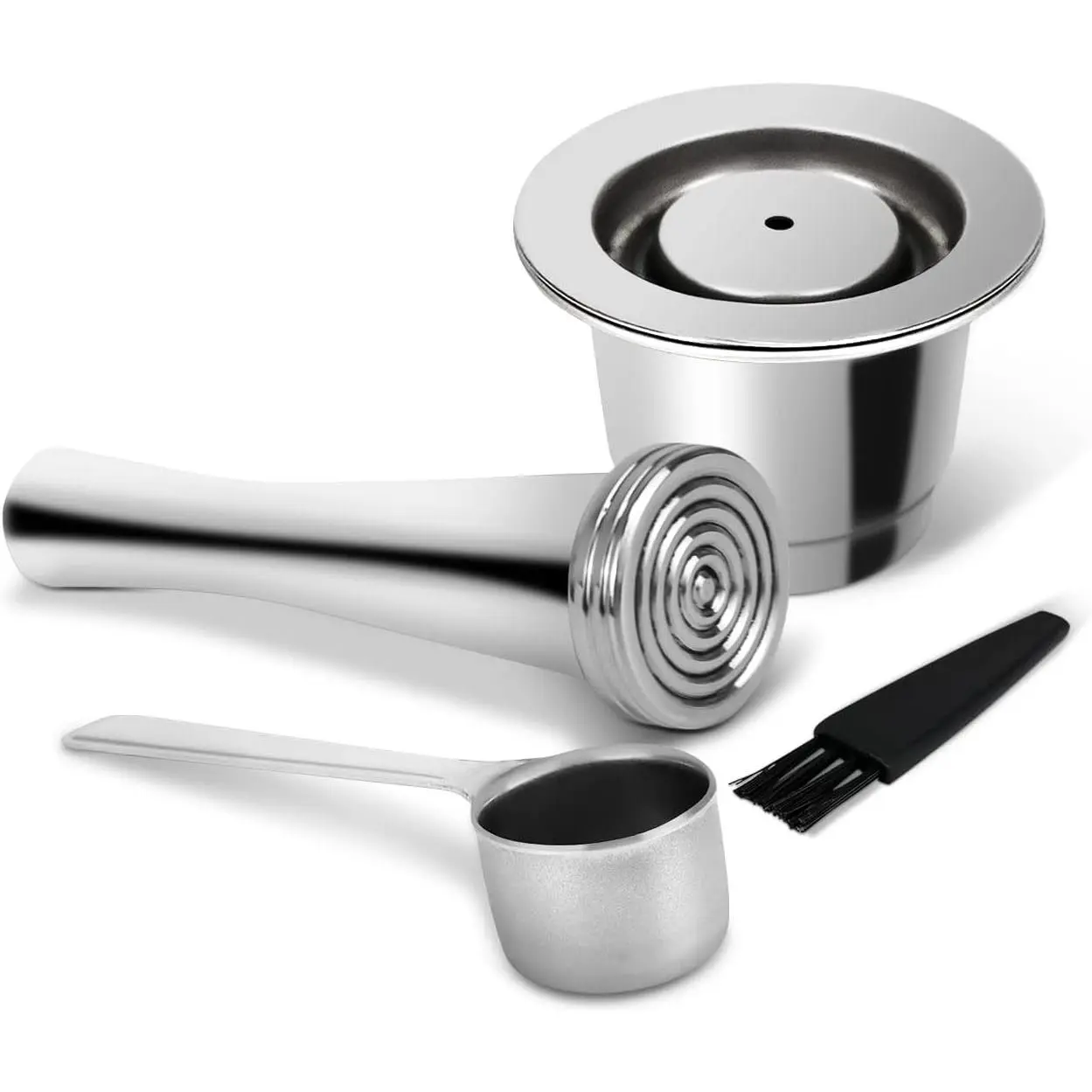 Reusable Coffee Pods, Stainless Steel Reusable Espresso Capsules Compatible with Nespresso Original Line (1 pack)