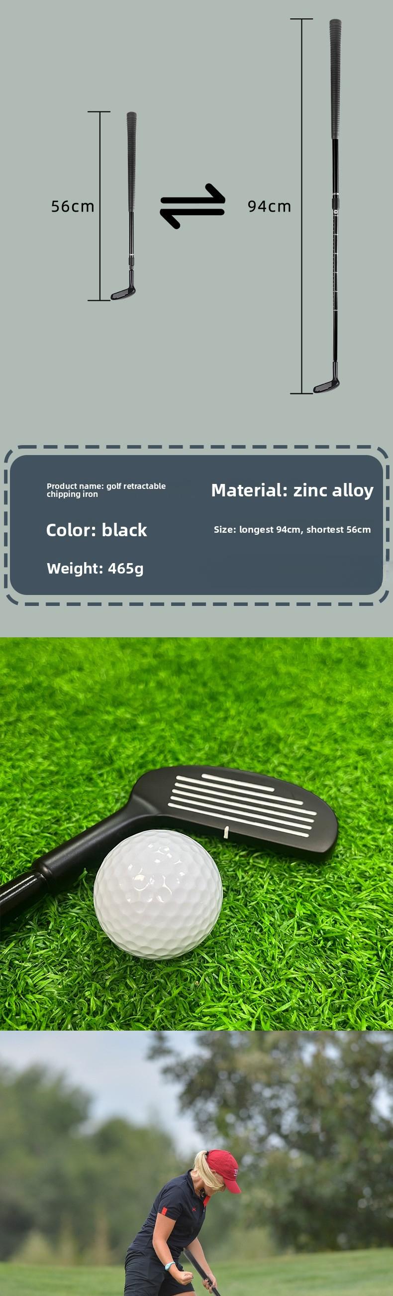 Telescopic Golf Club |   Double-Sided Golf Chipper |   Zinc Alloy Putter |   Sand Wedge / Pitching Wedge (Telescopic)