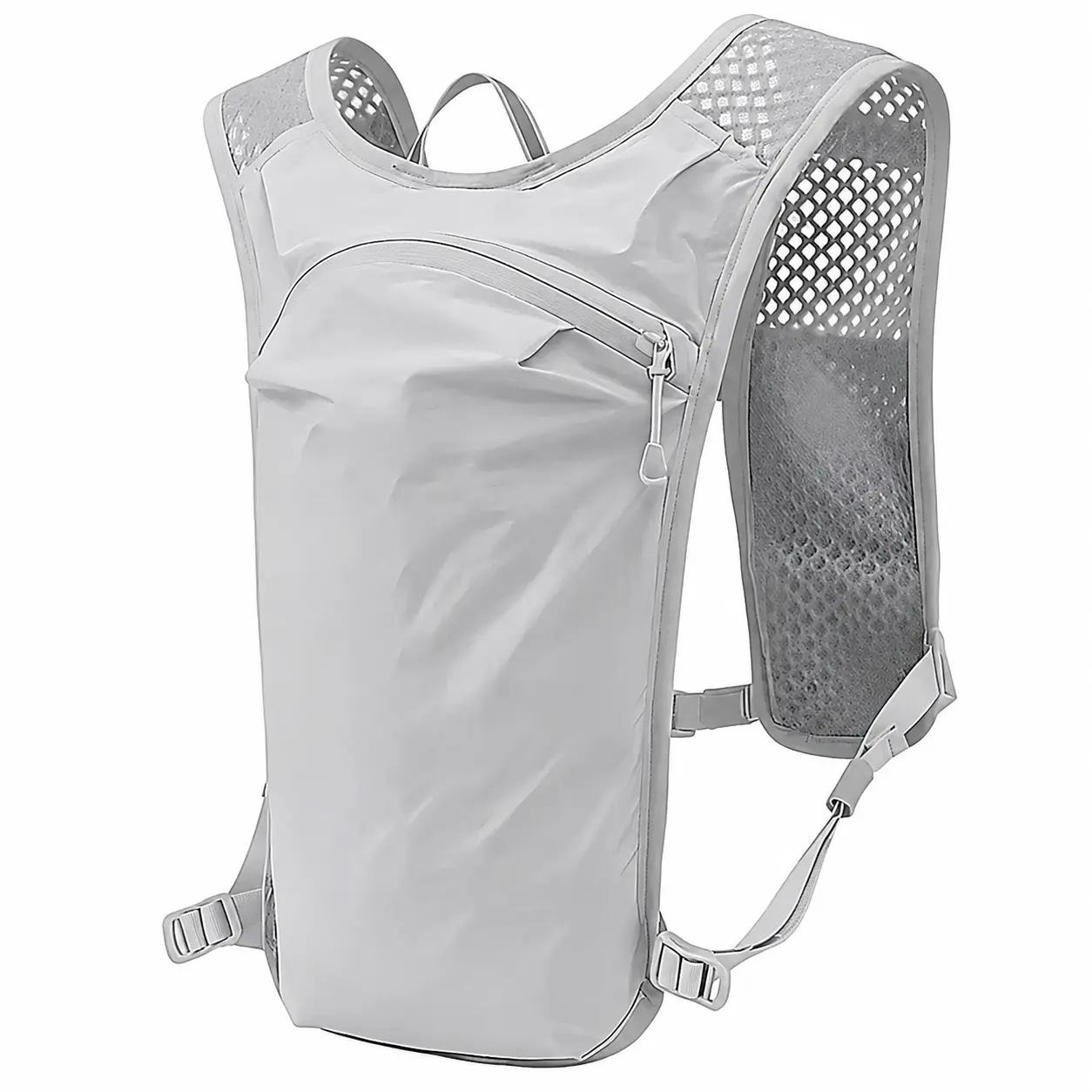 Lightweight Breathable Dual-Shoulder Hydration Pack for Hiking, Trail Running, Cycling, and Cross-Country Marathons – Adjustable Fit, Quick-Dry Mesh Back Panel, Integrated Water Bladder Compartment, Reflective Safety Details