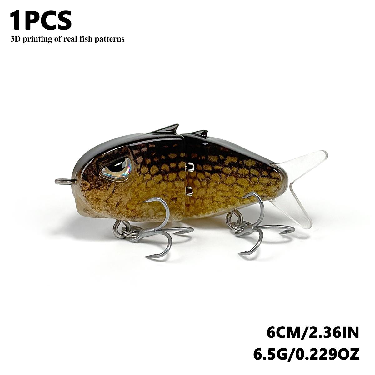 3D Printed Realistic Fish Lure with Dual Hooks, Slow Sinking Bait for Bass  Trout Catfish, Bfs System Fishing Gear, Fishing Accessories, Artificial  Fishing Lure, Fishing Tackle - TikTok Shop