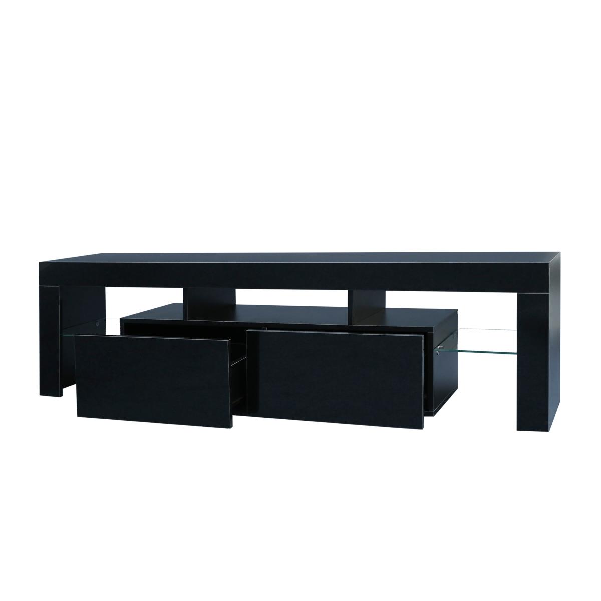 Entertainment TV Stand, Large TV Stand TV Base Stand with LED Light TV Cabinet.