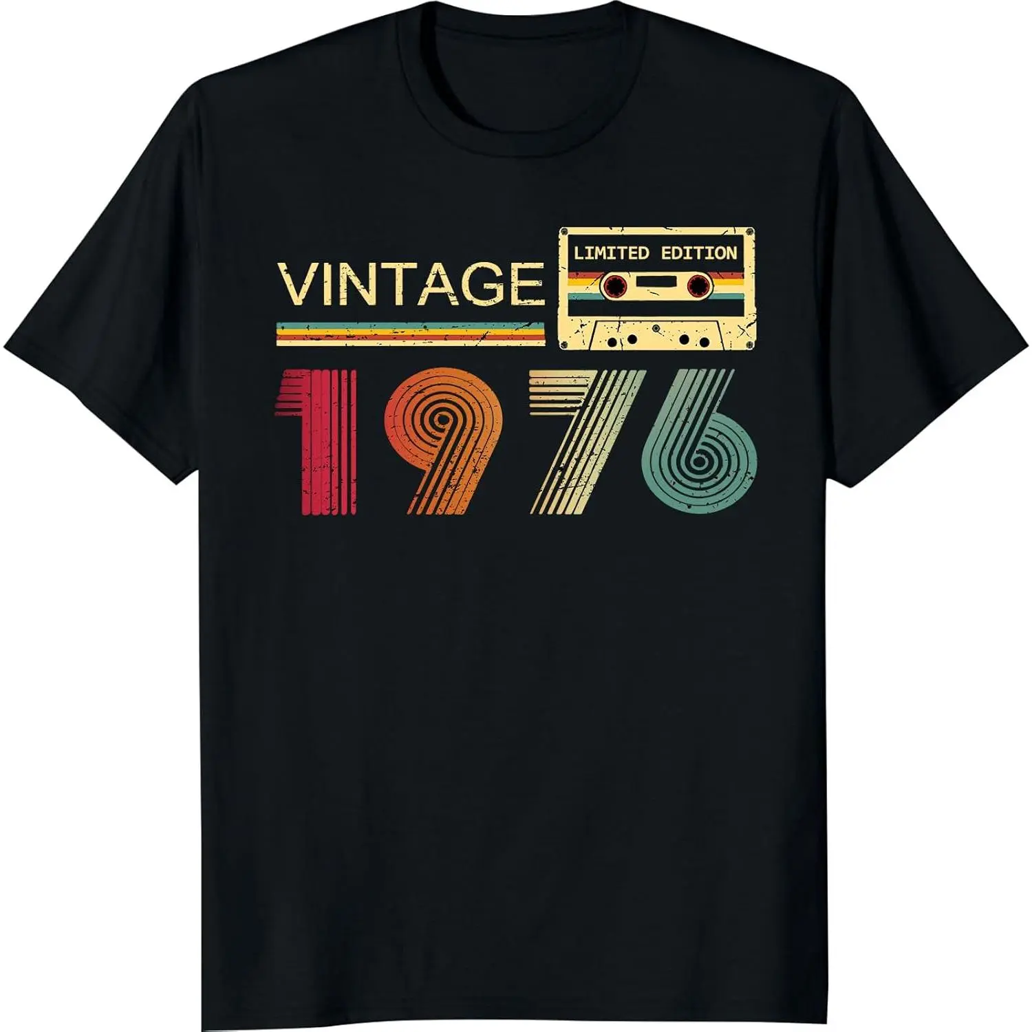 Vintage 1976 T Shirts for Men 50th Birthday Gifts for Men Dad Fathers Day Birthday Gifts for Husband Friend 1976 Tshirt