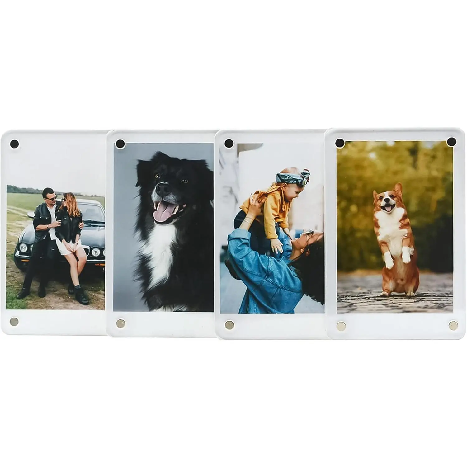 Frame For Fridge, 2x3 Instax Mini Photo Frames,  Refrigerator  Frame [4 Pack 8 count]