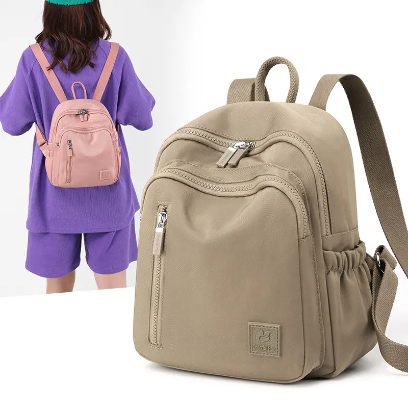 Unisex Minimalist Fashion Durable Mini Backpack - Lightweight Water-Resistant Nylon Travel Daypack with Adjustable Strap, Compact Gym Bag for Sports & Outdoor Use, Fashion Durable Backpack