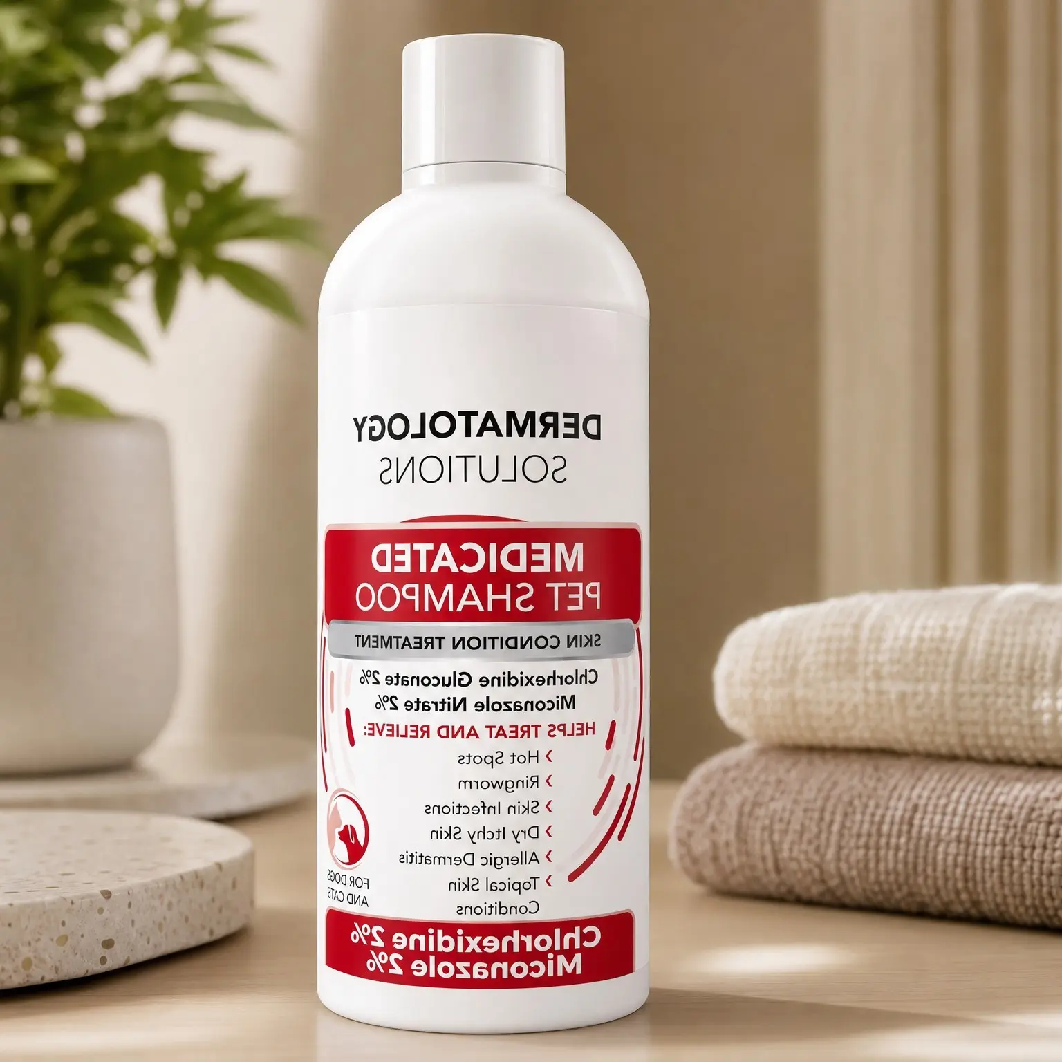 Medicated Chlorhexidine Dog Shampoo for Itch Relief – Trusted by Over 5,000 Vet Clinics & Pet Stores Worldwide, 16ozGift