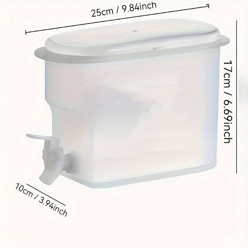 Large Capacity Fridge Water Dispenser with Faucet, 1 Count 3.5L Refrigerator Drink Cooler, Space Saving Drink Dispenser, Airtight Beverage Pitcher, Kitchen Accessory, Jugs