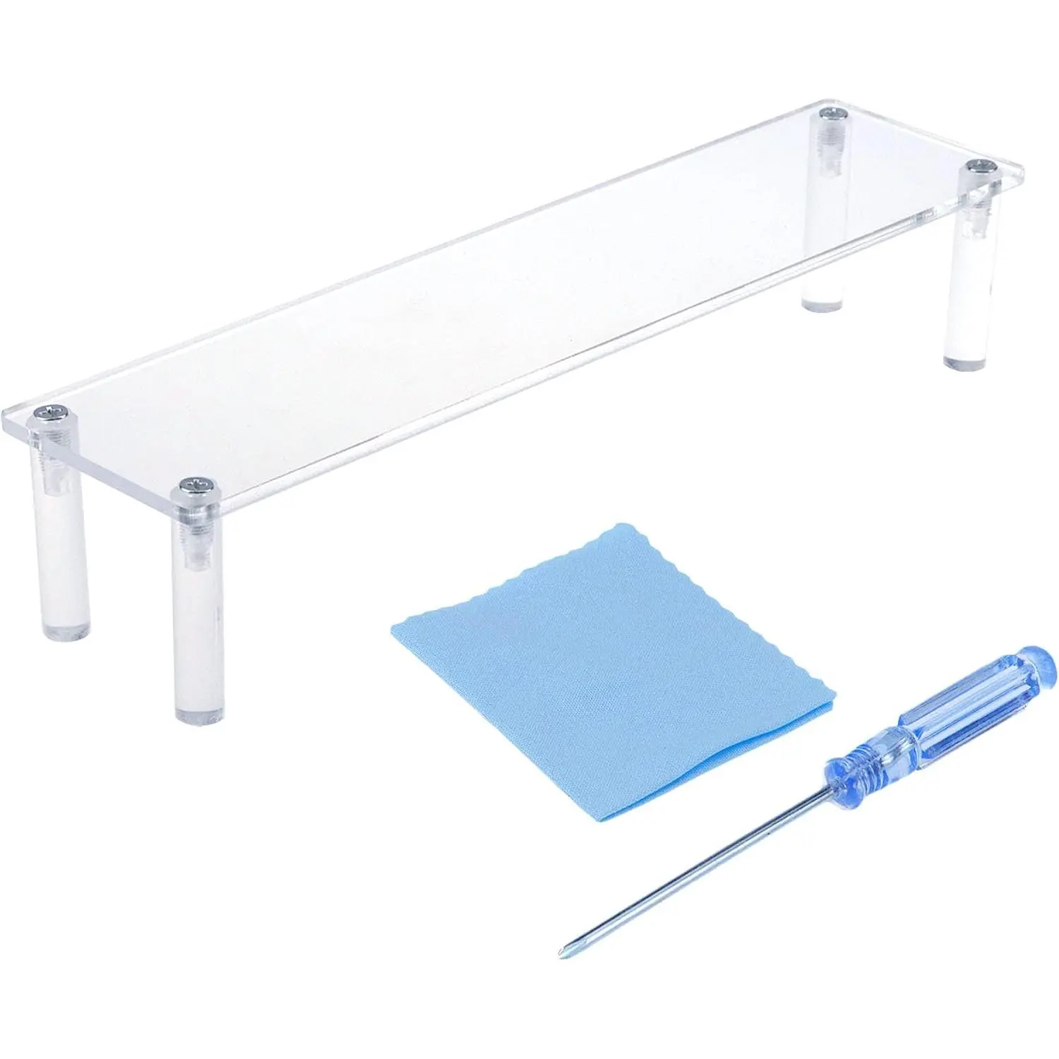 Riser Clear Display Risers Sand Organizer Shelf 1 ier | ransparen Design, ableop Display Riser, Display Suppor, for  Perfume Cupcake