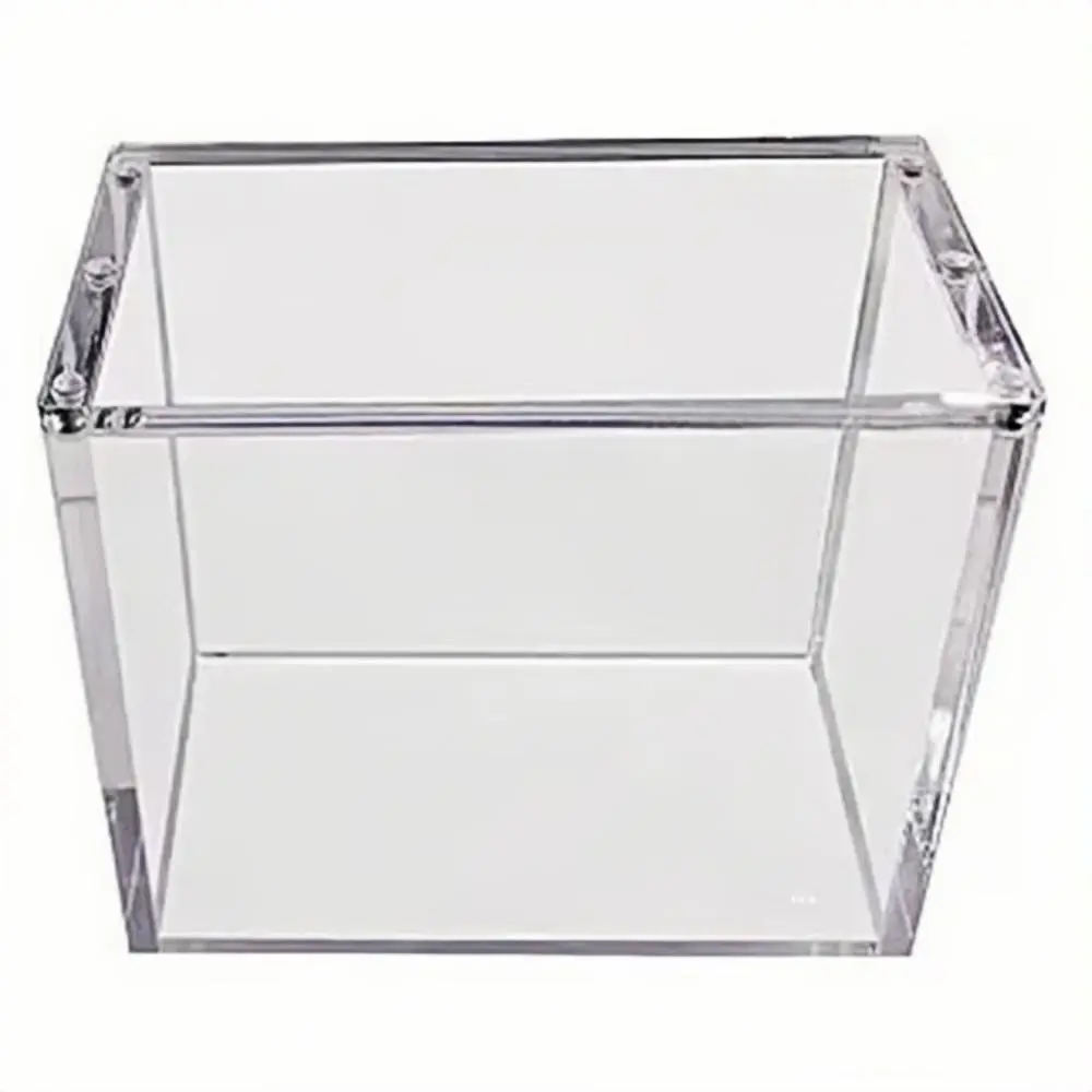 Transparent Acrylic Game Card Storage Box, Dust-Proof Anime Framing Tool, Trading Card Holder, Home Office Organizer, Card Hobby Box, TCG Storage, Collector Cards Box