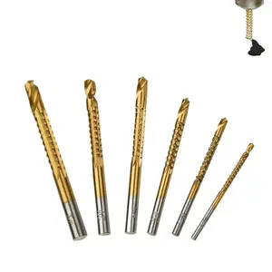 6 Pack Coated HSS Twist Drill Bits 3–8mm Serrated Side Cutting | Heavy Duty Multipurpose Drill Set for Woodworking, Metal, Plastic & DIY Projects