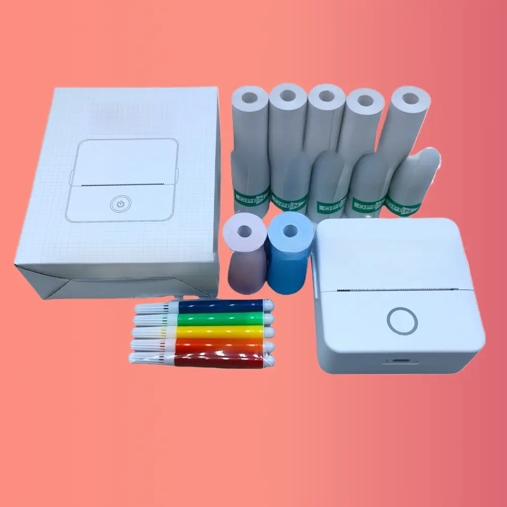 X6 Portable Wireless Thermal Printer Complete Set Ink Free Bluetooth Pocket Device For Students Wrong Question Sorting Photo Sticker