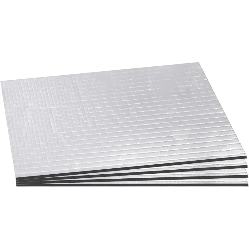 4pcs Car Sound Deadening Mats, 197 Mil 4.4 Sqft Heat Insulation Mat Universal Sound Deadener, Noise Insulation Pad with Aluminum Foil End for Car Door Floor Ceiling 8 sold Sold by