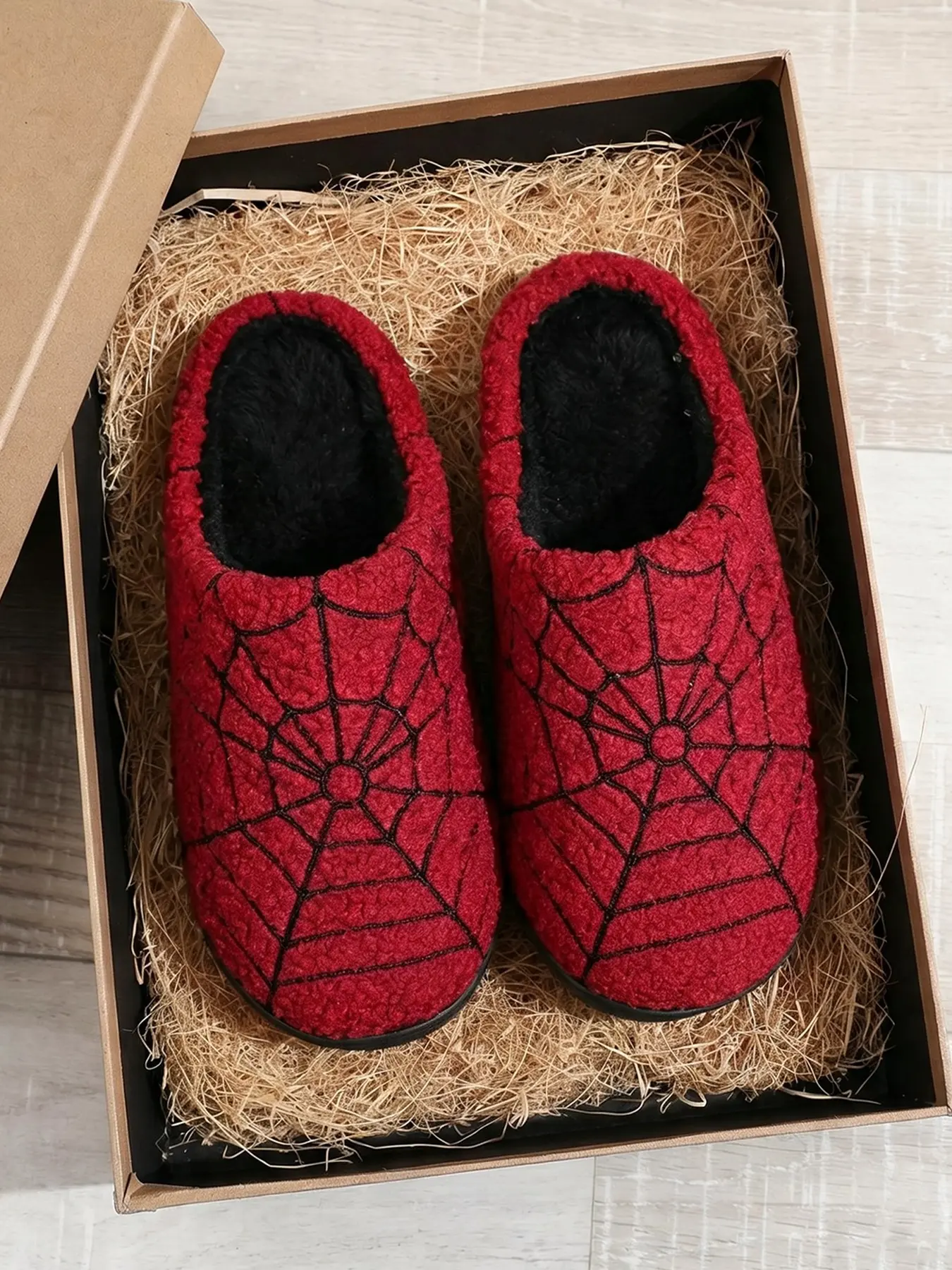 Halloween Pumpkin Ghost Embroidered Plush Slippers, Comfortable Indoor Home Shoes for Men & Women, Fall Season Gift Idea, House Shoes