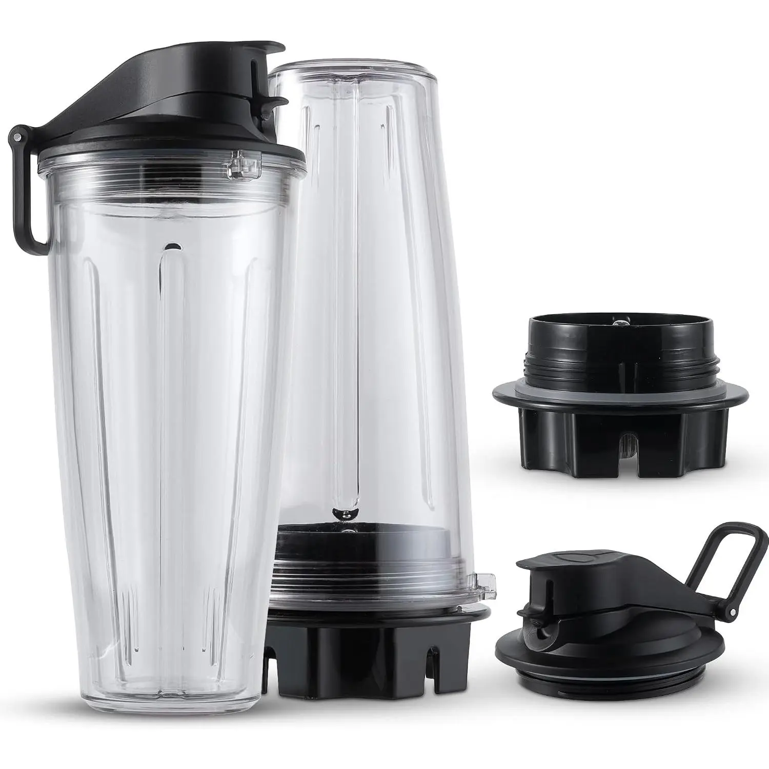 Personal Cups Adapter fits Vitamix Classic Blenders 5200, 5300, 6300, 6500, 7500, 780 & More + Two BPA-Free 20-oz Insulated Leak-Proof Cups – Not Compatible With Self-Detect Models
