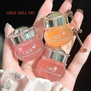 Cherry Blossom Honey Lip Balm, Moisturizes and Nourishes Dry Lips, Repairs Peeling Lips, Gel-Like Texture, Day and Night Care