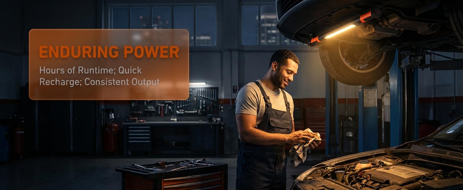 LED Magnetic Work Light for Car Repair, Super Bright Under Hood Inspection Lamp with Hook, 3 Light Modes, Durable ABS Auto Maintenance Flashlight (US Version) LED Magnetic Work Light for Car Repair, Super Bright Under Hood Inspection Lamp with Hook, 3 Light Modes, Durable ABS Auto Maintenance Flashlight (US Version)